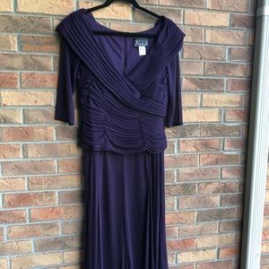 Alex Evenings size 10 plum color dress